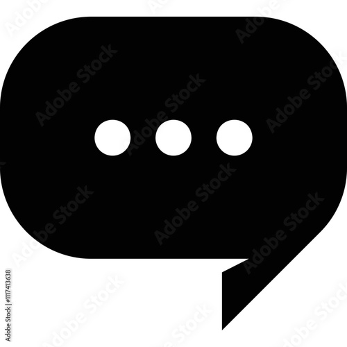 Simple vector icon chat
