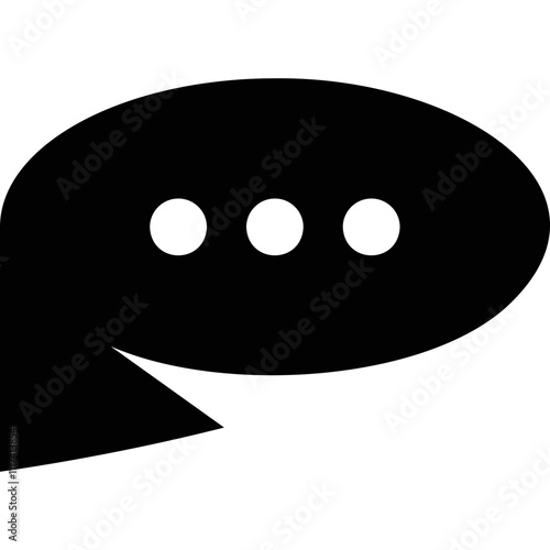 Simple vector icon chat 