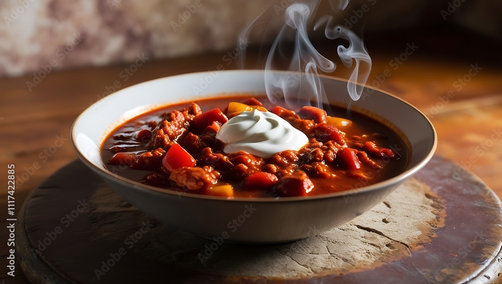 Steaming Bowl Of Delicious Hungarian Goulash Steaming Bowl Of Delicious Hungarian Goulash