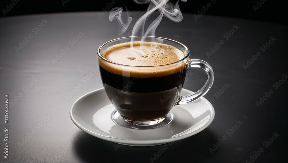 A steaming cup of cappuccino, a perfect morning pick-me-up A steaming cup of cappuccino, a perfect morning pick-me-up