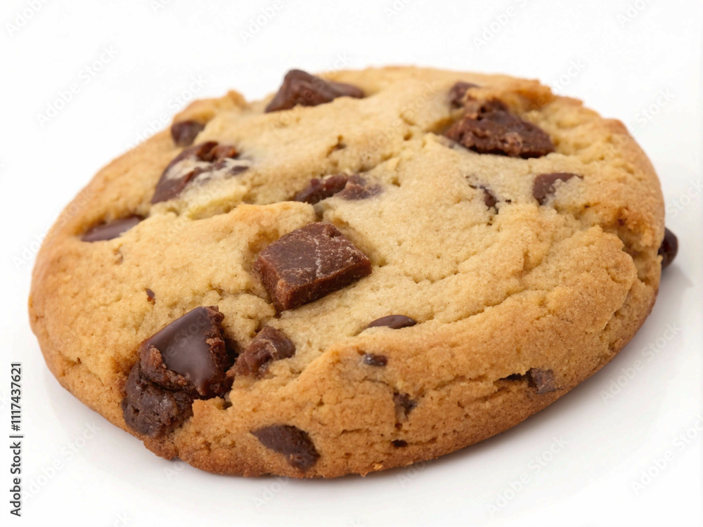 Decadent chocolate chip cookie, ready to satisfy your cravings Decadent chocolate chip cookie, ready to satisfy your cravings