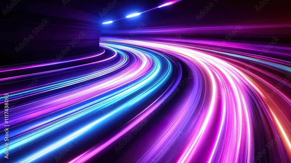 Abstract Speed Lines in Purple and Blue Abstract Speed Lines in Purple and Blue