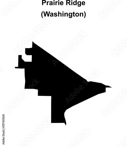 Prairie Ridge (Washington) blank outline map