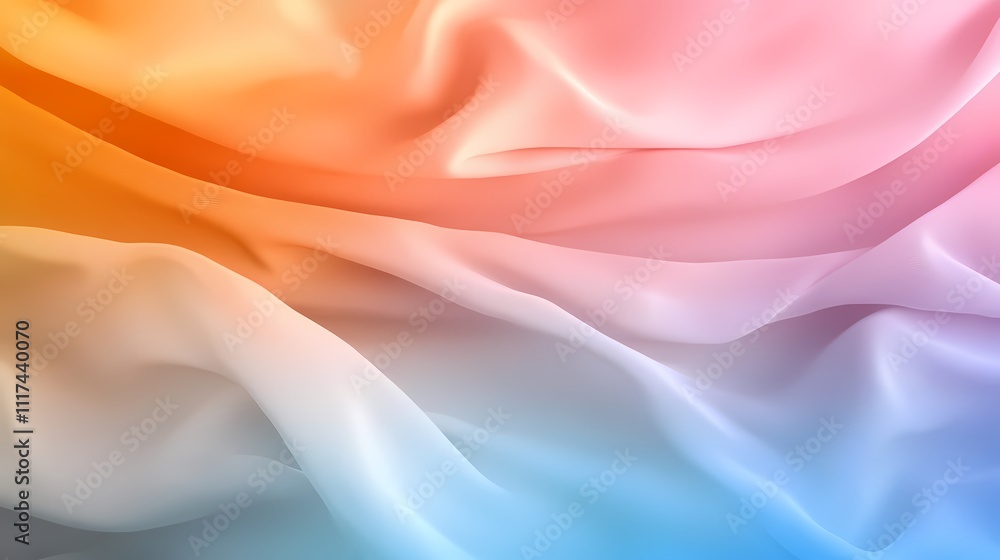 Fototapeta premium Pastel ombre silk fabric texture background.