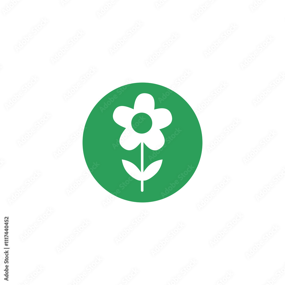 Simple flower icon isolated on transparent background Simple flower icon isolated on transparent background