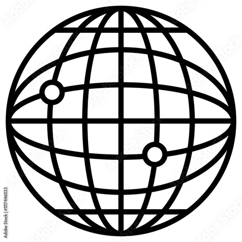 Earth Grid Icon