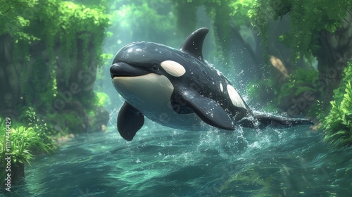 Orca in a Forest photo