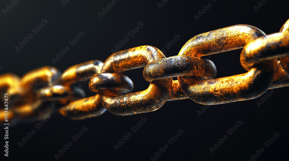 Fototapeta premium Blockchain technology with abstract background. Blockchain inscription on abstract technology cube. 3d render..