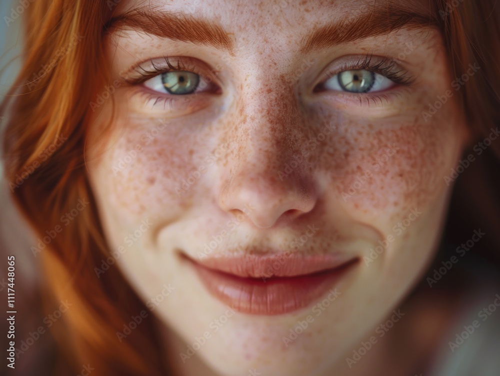 Portrait of pretty girl with rosy cheeks, green eyes and a broad smile. Portrait of pretty girl with rosy cheeks, green eyes and a broad smile.