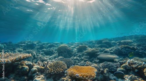 Under the waters surface coral reefs and other marine life struggle to survive as the oil suffocates and pollutes their delicate environment.