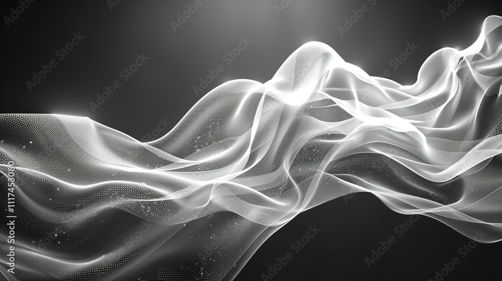 Abstract grey background poster with dynamic waves. technology network Vector illustration. Abstract grey background poster with dynamic waves. technology network Vector illustration.