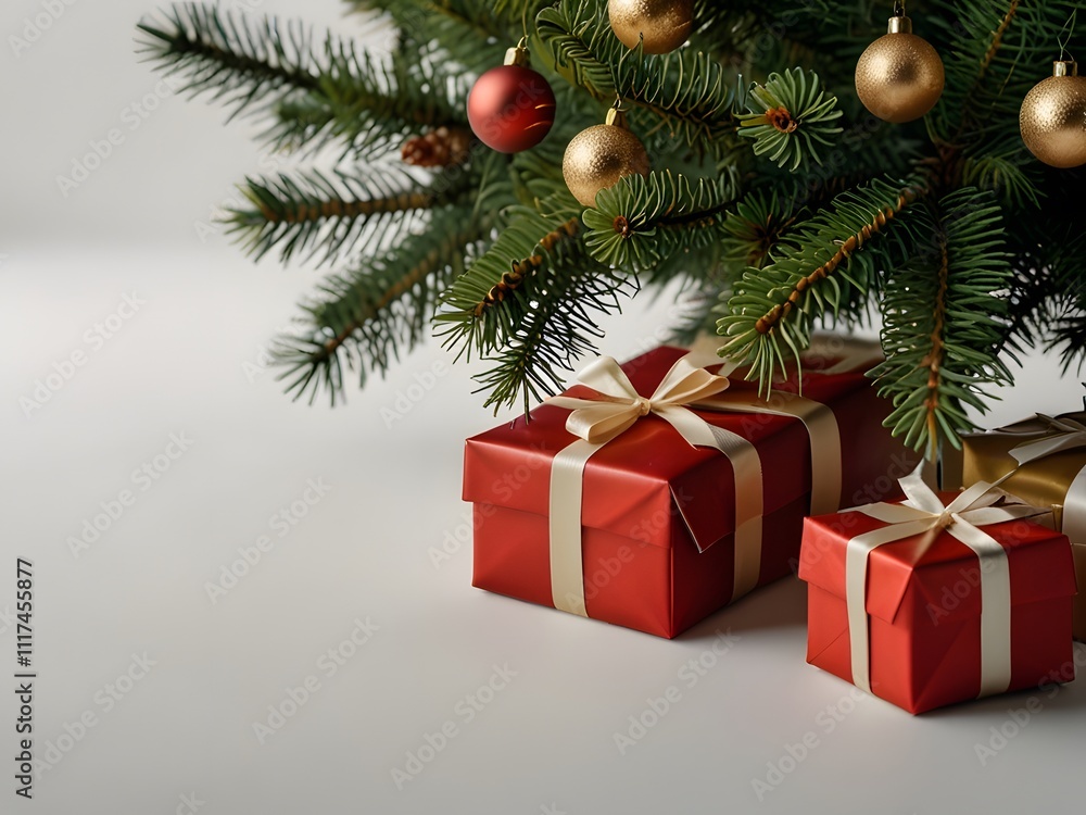 Christmas tree with gift boxes Christmas tree with gift boxes