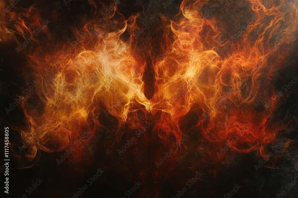 A vibrant abstract representation of flames, evoking energy and transformation. A vibrant abstract representation of flames, evoking energy and transformation.