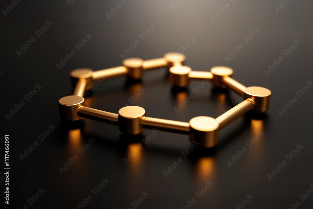 3d Social networking gold chrome nodes background, interconnected by golden lines to form a grid structure, indicating interconnections and relationships in the social community or business 3d Social networking gold chrome nodes background, interconnected by golden lines to form a grid structure, indicating interconnections and relationships in the social community or business