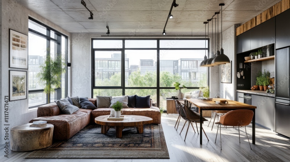 Modern Industrial Apartment Interior Design Modern Industrial Apartment Interior Design