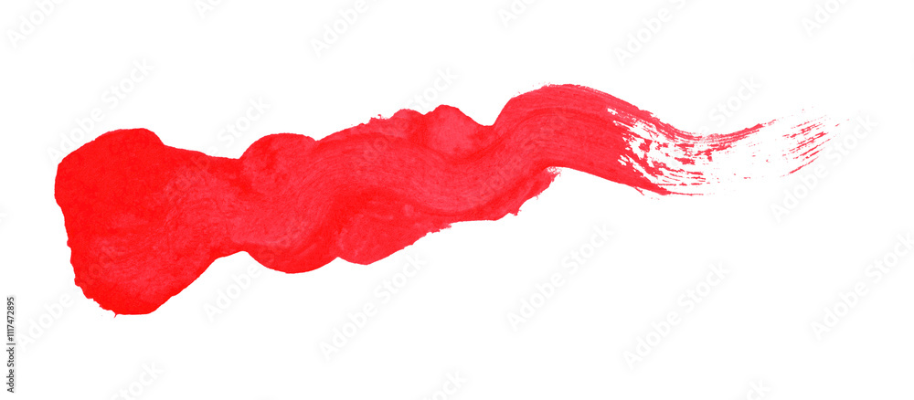 Red brush stroke isolated on transparent background. Red brush stroke isolated on transparent background.