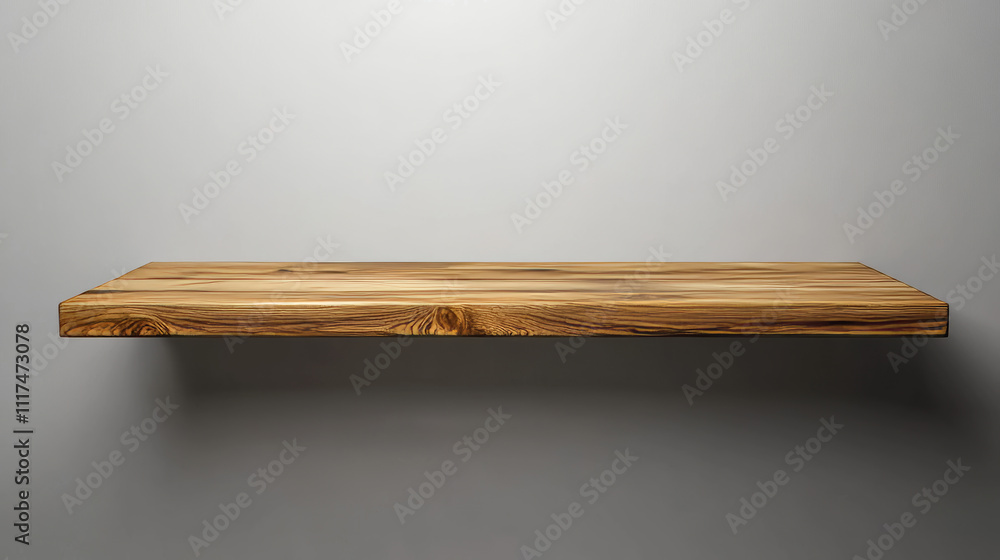 Wooden shelf hanging on wall. Realistic 3d vector illustration set of mockup for house bookshelf or store rack with brown wood texture. Empty home interior storage furniture and showcase template. Wooden shelf hanging on wall. Realistic 3d vector illustration set of mockup for house bookshelf or store rack with brown wood texture. Empty home interior storage furniture and showcase template.