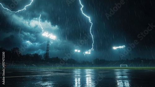 Stormy Night at the Stadium