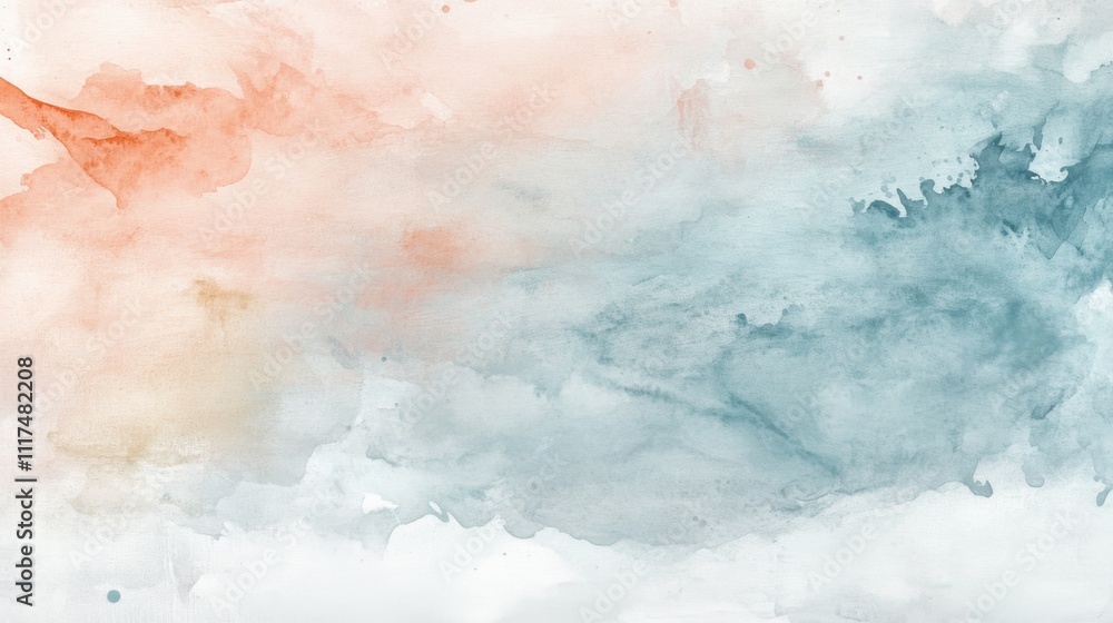 Fototapeta premium Abstract Watercolor Background with Soft Color Transitions
