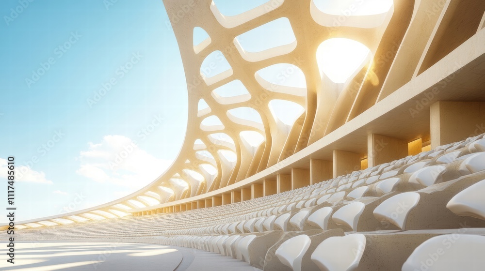 Obraz premium Modern Stadium Architecture Design