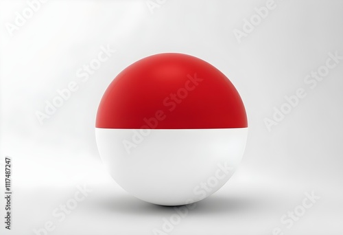indonesia spherical flag on a plain background Free Download indonesia spherical flag on a plain background - GFXLoad