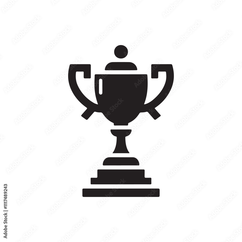 Sport Trophy Icon - Vector Illustration for Achievements and Awards Sport Trophy Icon - Vector Illustration for Achievements and Awards