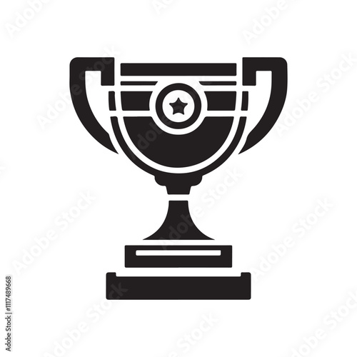 Sport Trophy Icon - Vector Illustration for Achievements and Awards