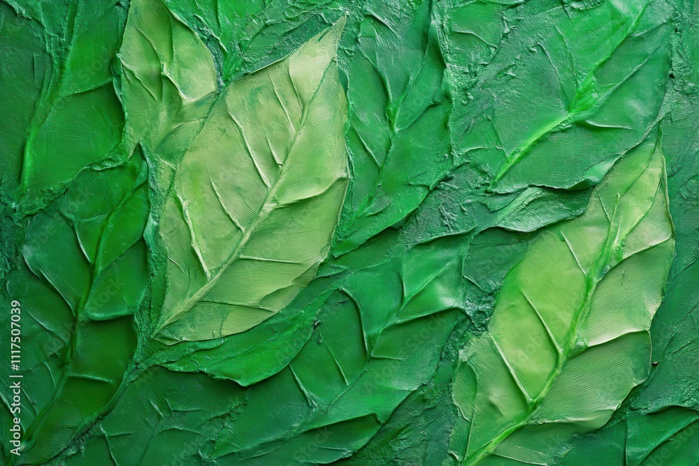 A textured green artwork featuring leaves, emphasizing nature's beauty and vibrancy. A textured green artwork featuring leaves, emphasizing nature's beauty and vibrancy.