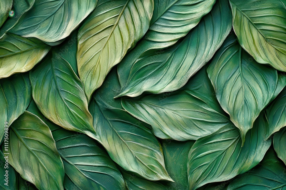 A textured arrangement of green leaves creating a lush, organic backdrop. A textured arrangement of green leaves creating a lush, organic backdrop.