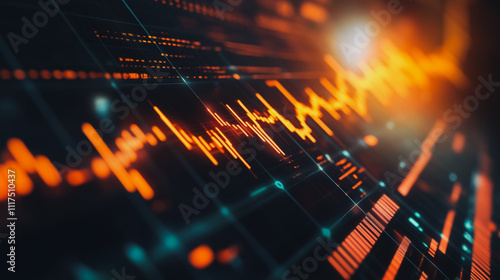 Wallpaper Mural Abstract business Financial charts show a significant increase in profits in the stock market.This is driven by higher interest rates and continued growth. In the innovation world network of financial Torontodigital.ca