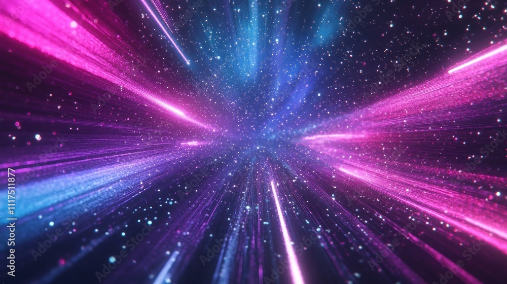 Abstract Space with Light Streaks Abstract Space with Light Streaks