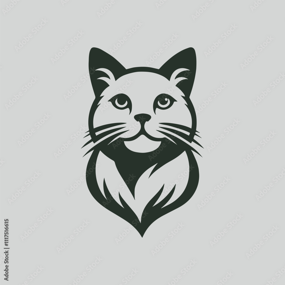 Fototapeta premium cat with heart