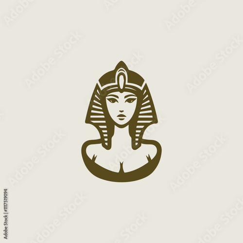 Beautiful cleopatra logo