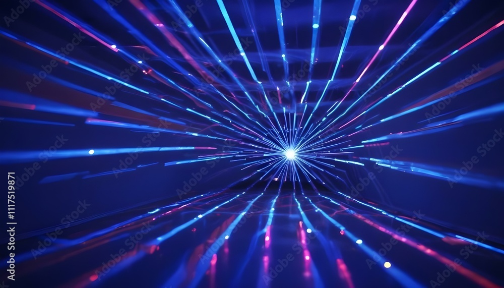 Fototapeta premium Clear Plain Shiny Warm Soft Vintage Bokeh Cloudy Wave Like Geometric Blue Background or Texture