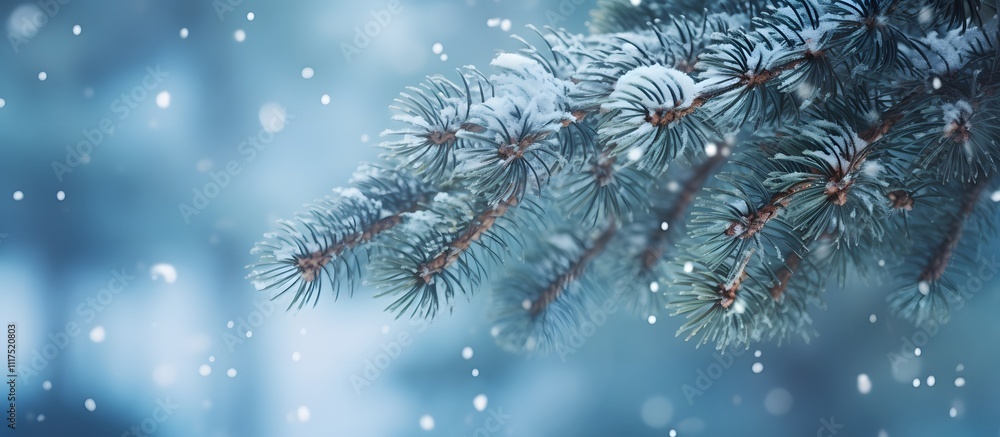 frost covered pines branches frost covered pines branches