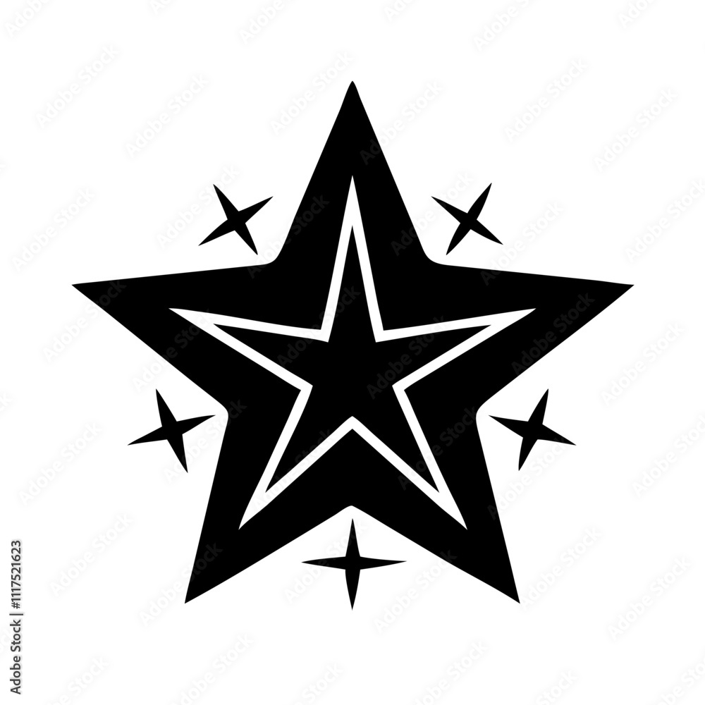 gold star silhouette, new year vector icon - silhouette vector art of gold star, symbolizing new year celebrations. new year silhouette. gold star silhouette, new year vector icon - silhouette vector art of gold star, symbolizing new year celebrations. new year silhouette.
