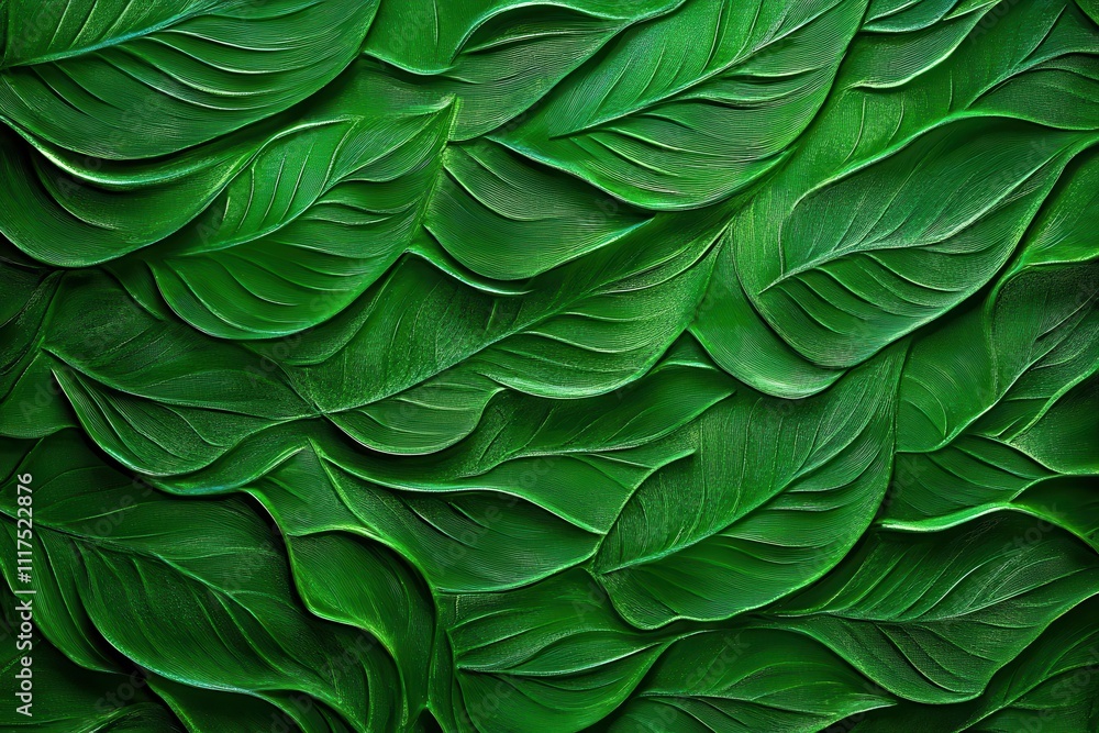 A textured green background featuring layered leaves, ideal for nature-themed designs. A textured green background featuring layered leaves, ideal for nature-themed designs.