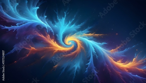 Clear Plain Shiny Warm Soft Vintage Bokeh Cloudy Wave Like Geometric Blue Background or Texture