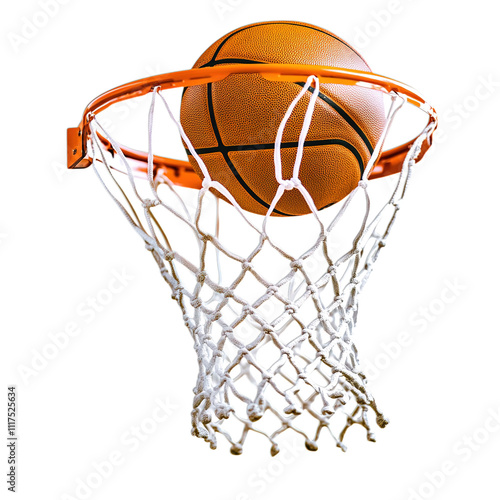 Obraz na płótnie basketball hoop and ball w salonie