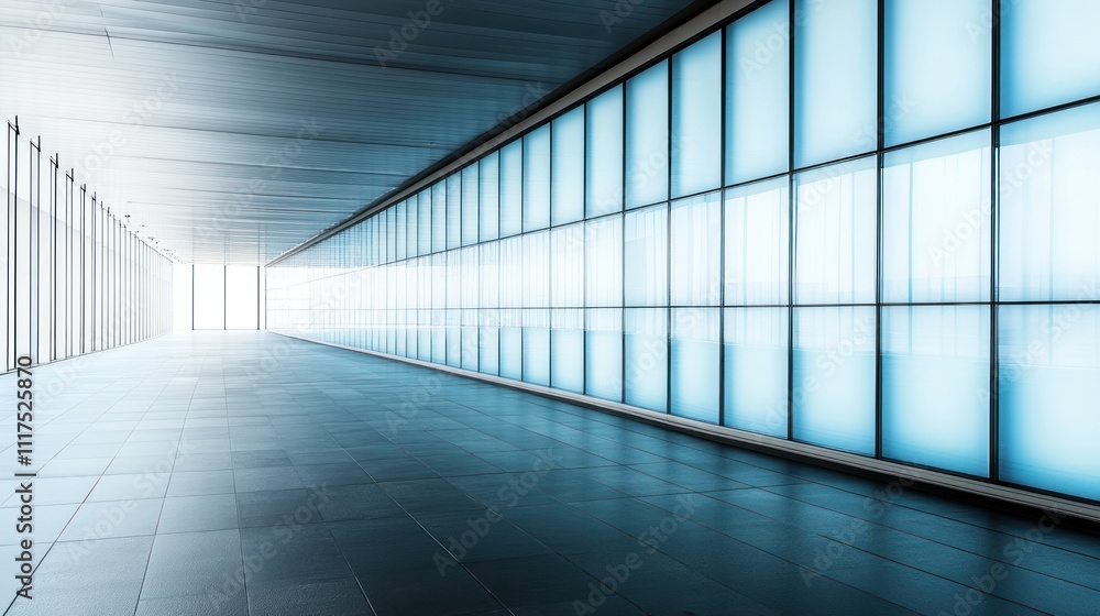 Modern glass walled corridor interior design architecture Modern glass walled corridor interior design architecture