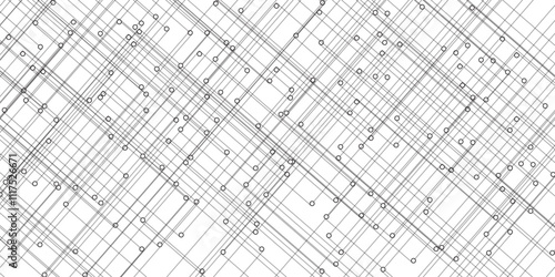 Abstract lines in grey and white tone of many squares and rectangle shapes on white background. Metal grid isolated on the white background. nervures grey abstract perspective Random chaotic.	
