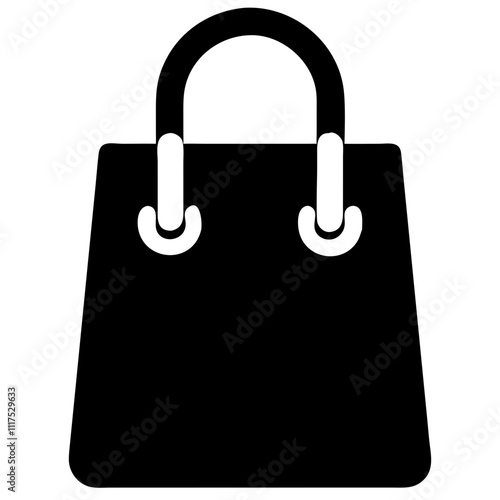 Business icon of a shopping bag representing retail and consumerism