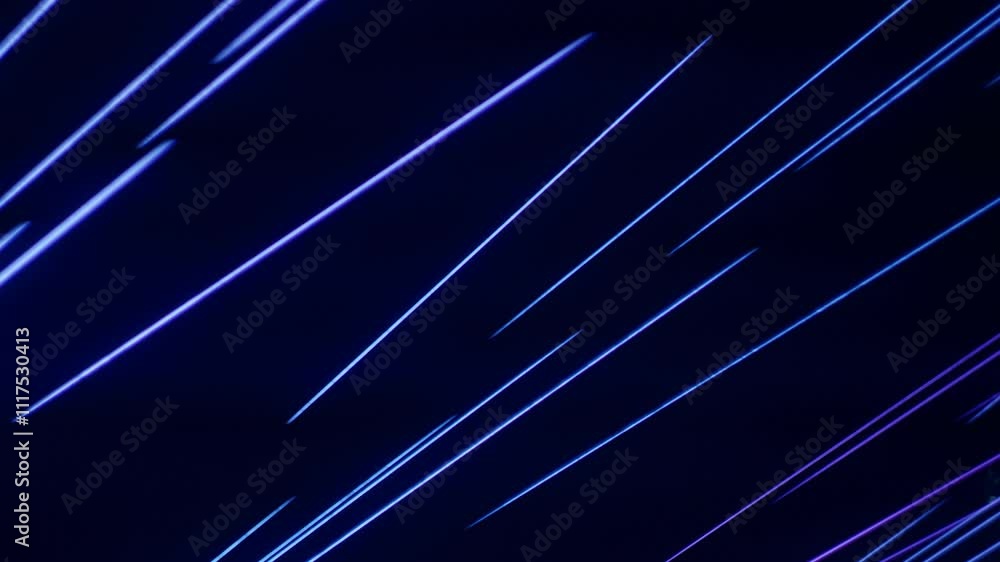 Temporal aliasing blue laser flashing streaks in smoke create a high-tech science fiction minimal abstract futuristic techno rave feeling for scifi motion graphic asset. Black background. Temporal aliasing blue laser flashing streaks in smoke create a high-tech science fiction minimal abstract futuristic techno rave feeling for scifi motion graphic asset. Black background.