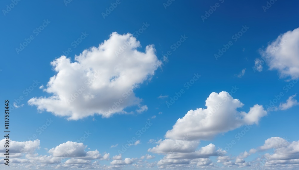 Tranquil Blue Sky with Soft Clouds – Nature Background Tranquil Blue Sky with Soft Clouds – Nature Background