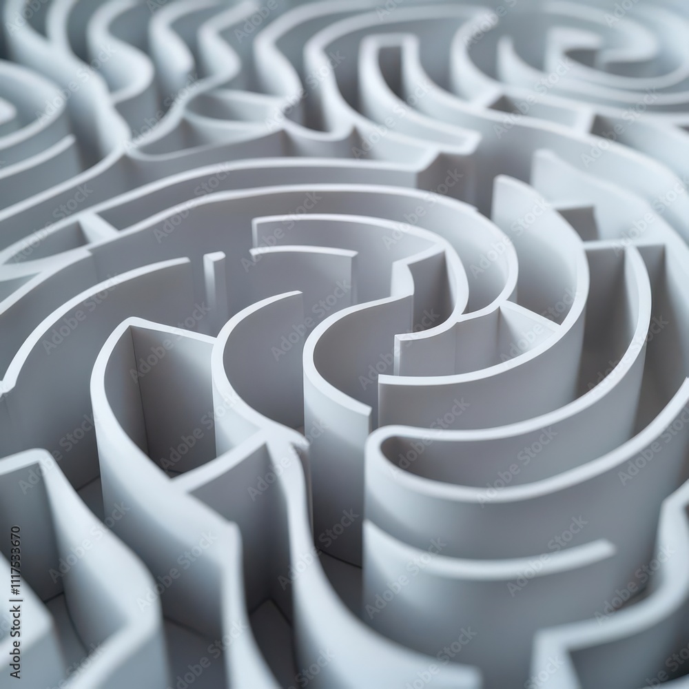 Delicate paper maze in captivating gradients, symbolizing introspection Craft the labyrinth of the mind Delicate paper maze in captivating gradients, symbolizing introspection Craft the labyrinth of the mind