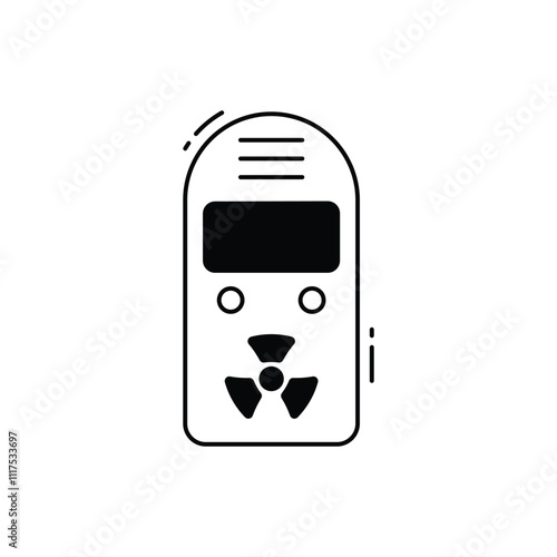 Dosimeter vector icon photo