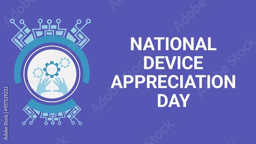 National Device Appreciation Day web banner design illustration 
