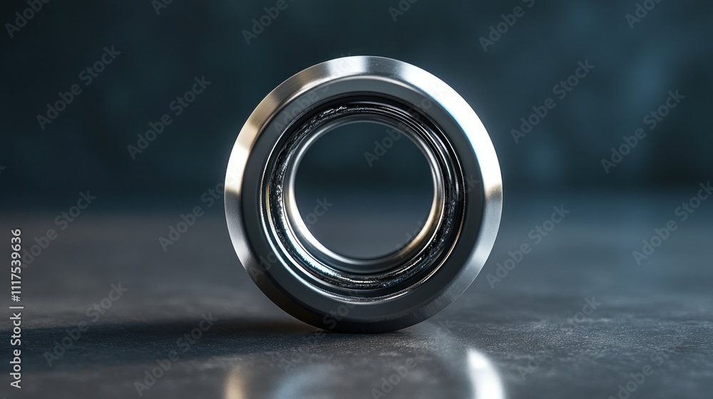 Metallic Ring with a Circular Opening, Close-up Metallic Ring with a Circular Opening, Close-up