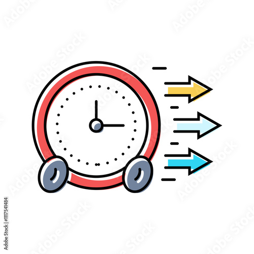 timeboxing time management color icon vector. timeboxing time management sign. isolated symbol illustration