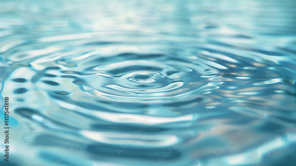 Calm ripples on turquoise water surface Calm ripples on turquoise water surface